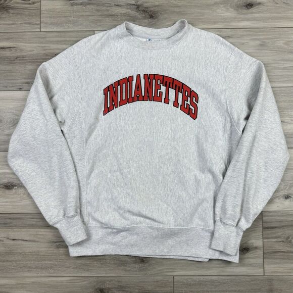 Vtg Champion Reverse Weave Sweatshirt‎ Women's Sz M Stephens High Indianettes GA - Picture 1 of 5